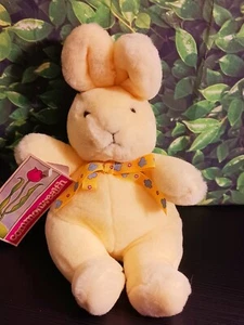 Peluche de conejo de Pascua vintage 9" amarillo Commonwealth Pascua primavera - Imagen 1 de 24
