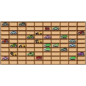 1 Pcs 110 Space Toy Car Display Case Wooden Wheels Shelf Wall Mounted Toy Car... - Picture 1 of 6