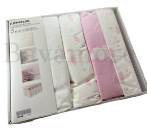 IKEA HIMMELSK 4-piece Bedlinen Set for Crib, Pink 27 1/2 x 52 "  BRAND NEW-