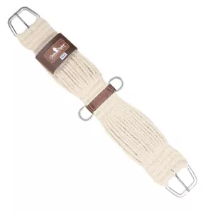 Mezcla de mohair clásico equino de 31 hebras recto occidental cinch, herrajes de acero inoxidable - Imagen 1 de 1