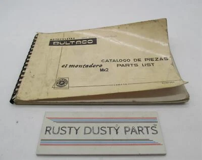 Bultaco Factory 1971 El Montadero MK2 Lista de piezas Catálogo Manual 81.32-066 Foto 1 de 4