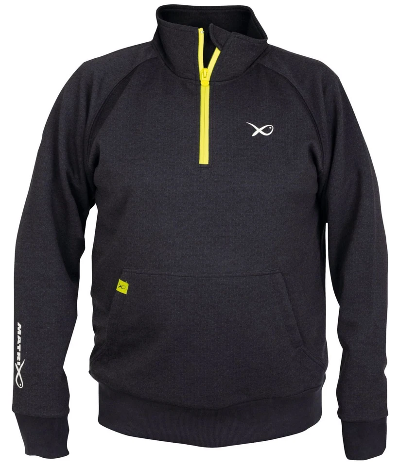 Fox Matrix Minimal Black/Marl Quarter Zip Pullover - Angelpullover, Kleidung - Bild 1 von 1