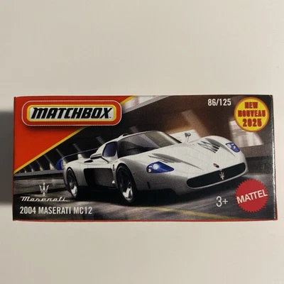 Matchbox 2004 Maserati MC12 86/125 Power Grab 2025 1:64 Modellauto Spielzeug - Bild 1 von 3