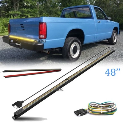 48" Tailgate 3 ROW 648 LED Light Bar Stop Brake Turn Signal For Chevy S10 Pickup - Image 1 of 4