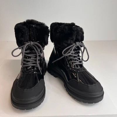 Torrid Boot Women 10 WW Wide Rain Leather Duck Faux Fur Lined Work Party Core No - Image 1 of 4