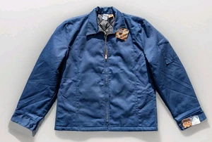 Deadstock 80s Vintage Big Ben Wrangler Mechanic Work Jacket Medium Nos Navy USA - Picture 1 of 11