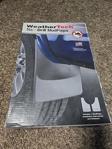 WeatherTech No Drill Mudflaps 120035 Rear Set For Chevy Silverado 2014-2015 Rear - Picture 1 of 8