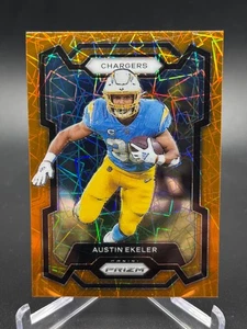 2023 Prizm Austin Ekeler Orange Lazer Prizm No. 153 - Picture 1 of 10