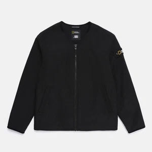 NATIONAL GEOGRAPHIC NECKLESS LIGHT DOWN JACKET N254UPD902 099 BLACK UNISEX SZ - Picture 1 of 8