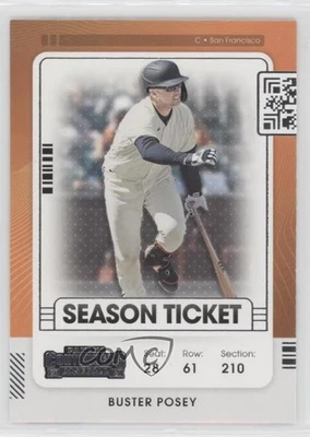 2021 Panini Contenders Buster Posey #34 - Image 1 of 2