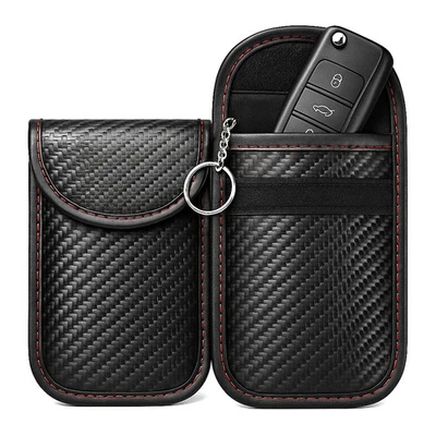 1 Pack Car Key Signal Blocker Case Faraday Cage Pouch Keyless RFID Blocking Bag*