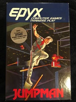 JUMPMAN (Atari 400/800/XL/XE, 1983, EPYX) Cassette Version, CIB! - Image 1 of 4