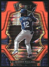 2023 Select Prizms Neon Orange Pulsar #132 Cayden Wallace PRM /8