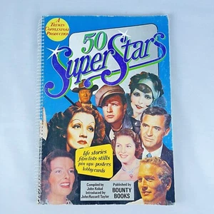 50 SUPER STARS Giant Book 12" x 18” Hollywood Legends Pin-Ups Poster Lobby Card - Picture 1 of 17