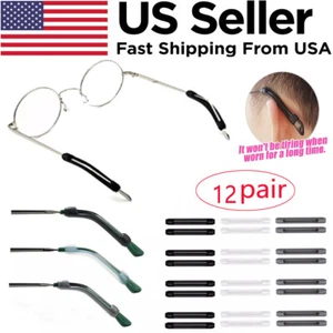 USA Eyewear Anti Slip Silicone Ear Hook Temple Tip Holder Glasses Accessori - Picture 1 of 14