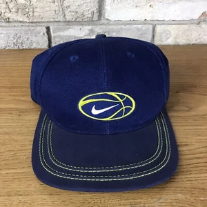 Nike Strapback vtg Hat 90s embroidered Swoosh logo Dad Cap 90s Cotton RARE Golf - Picture 1 of 8