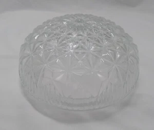 Vintage Mid-Century Glass Flush Mount Ceiling Light Fixture Cover Shade - Picture 1 of 5