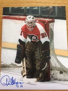Philadelphia Flyers Phil Myre signed 8x10 W/COA pose 10 - Bild 1 von 1