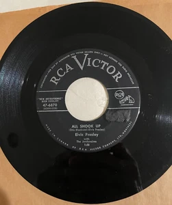 Elvis Presley All Shook Up Thats When RCA CANADA Grey Label Vinyl 45 6870 First - Picture 1 of 2