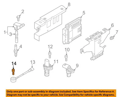 VW VOLKSWAGEN OEM 2018 Tiguan 2.0L-L4 Sensor de encendido Tornillo N10750901 Foto 1 de 2