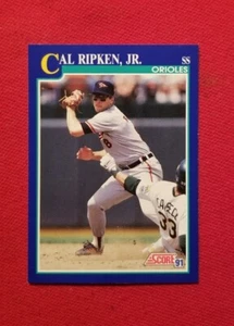 1991 Score Cal Ripken Jr. #95 Baltimore Orioles FREE SHIPPING - Picture 1 of 6