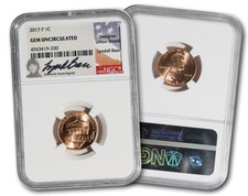 Historic 2017-P Shield Penny NGC Gem Uncirculated - Hand-Signed by Lyndall Bass