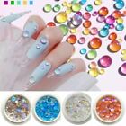 Mermaid Glass Crystal Beads AB Rhinestones Combo Nail Art Accessories Mixed Size