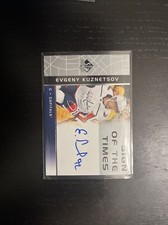 2022-23 SP Authentic Evgeny Kuznetsov Retro Sign of the Times 02-03 On Card Auto