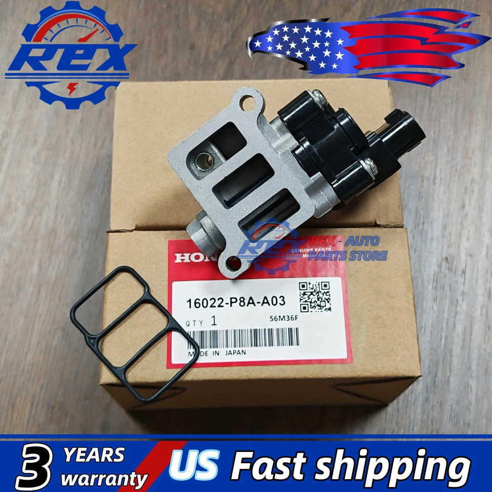 Válvula de control de aire de ralentí 16022-P8A-A03 OEM para Honda Odyssey Pilot Accord Acura Foto 1 de 4
