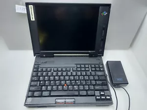 IBM ThinkPad 365X Pentium LAPTOP WINDOWS 95 8MB RAM 02k7006 814mb HDD Charger - Picture 1 of 12