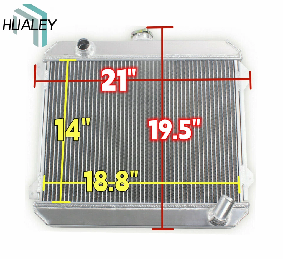 3 Row Aluminum Radiator For 1974-1979 Datsun 510 720 620 610 200B L20B 2.0L L4 - Image 1 of 4