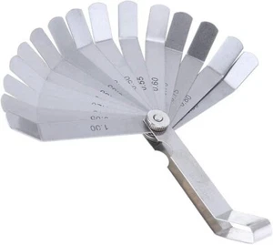 Feeler Gauge Set Steel Valve Lash Adjustment Tool Imperial/Metric - Picture 1 of 6