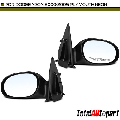 2x Espejo Plegable Manual Negro para Dodge Neon 00-05 Plymouth 00-01 Izquierdo y Derecho Foto 1 de 4