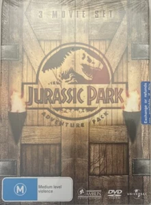 JURASSIC - PARK ADVENTURE PACK – 3 MOVIE SET – DVD, SEALED NEW PAL -2-4 - Picture 1 of 4