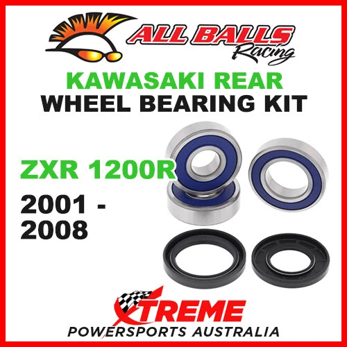 25-1390 Kit de cojinete de rueda trasera Kawasaki ZRX1200R ZRX 1200R 2001-2008 Foto 1 de 2