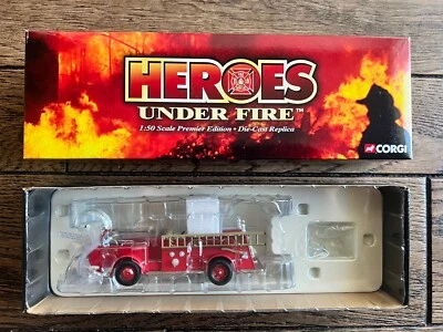 CORGI HEROES UNDER FIRE AMERICAN  LAFRANCE  700 OPEN CAB  WASHINGTON, DC  NEW - Image 1 of 4