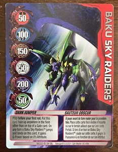 Tarjeta de habilidad especial Bakugan "DARK JUMPER" BakuSky Raidersn4/6a - Imagen 1 de 1