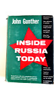 Inside Russia Today, autorstwa Johna Gunthera TWARDA OKŁADKA (Harper, 1958) PIERWSZE WYDANIE 