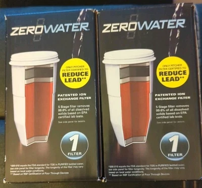 (Lot of 4) Zerowater 5-Stage Water Filter Replacement ZR-001  ZR-017 SEALED NEW - Image 1 of 2