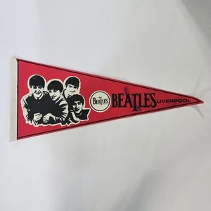 Vintage 1960s The Beatles Liverpool Felt Pennant 12x29" Rare Original  - Picture 1 of 5