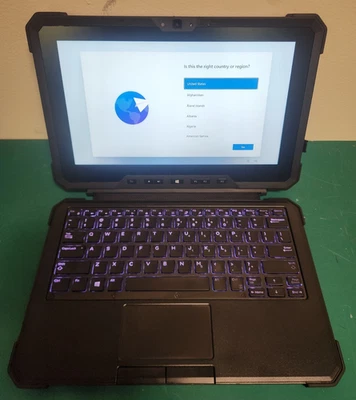 Dell Latitude 7212 Rugged Extreme Tablet intel i5-8350U 8G Ram 256G SSD Win 11 - Image 1 of 4
