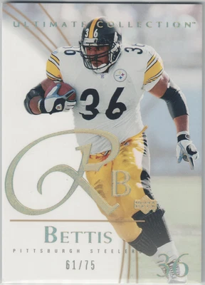 Upper Deck Jerome Bettis #36 Ultimate Collection 2003 dorado/75 Foto 1 de 2