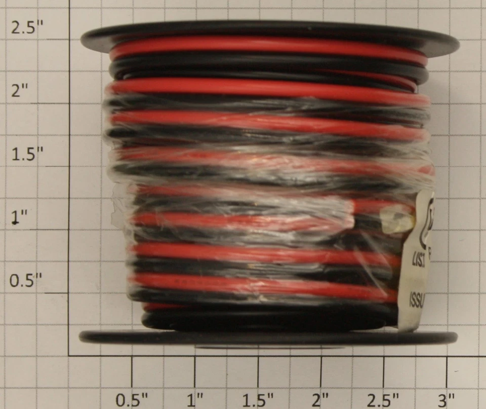 Radio Shack 0625-927 calibre #18 cable negro y rojo - rollos de 25 pies Foto 1 de 1