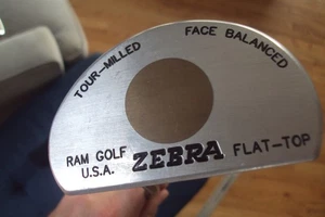 Ram Zebra Tour Milled Face Balanced Flat Top mallet putter 35". - Picture 1 of 4