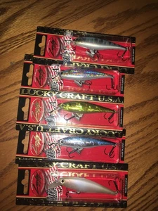 LUCKY CRAFT POINTER 78 SP--5 DIFFERENT COLORED FISHING LURES - Picture 1 of 1