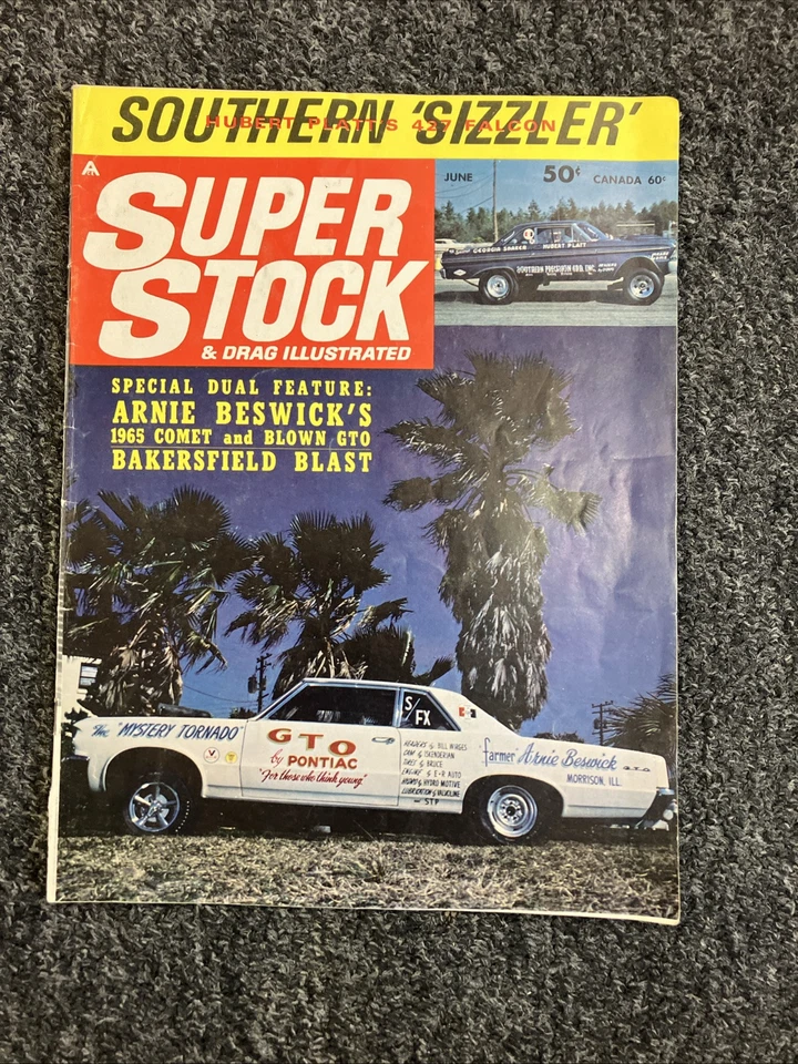 BACK ISSUE SUPER STOCK & DRAG ILLUSTRATED JUNE 1965, BESWICK, SOX, LANDY, LEAL - Imagem 1 de 4