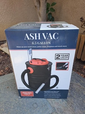 НОВЫЙ ПЫЛЕСОС ДЛЯ ЗОЛЫ US STOVE CO AV15E 6,5 ГАЛЛОНА - Изображение 1 из 3