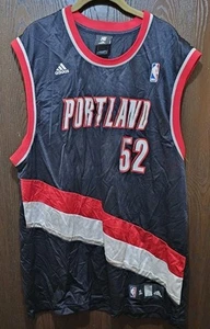 Adidas Black Greg Oden Portland Trail Blazers #52 Basketball Jersey Man XL - Picture 1 of 2