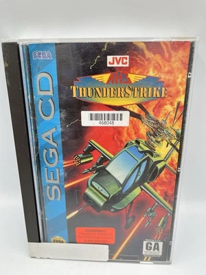 AH-3 ThunderStrike - Sega CD (1993) Complete w/Case & Manual w/Reg Card ~ Tested - Image 1 of 4