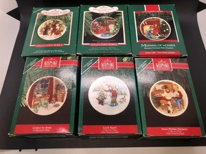 "Juego completo de 6 adornos de placa de colección de porcelana Hallmark serie 1987-1992 3""" - Imagen 1 de 24